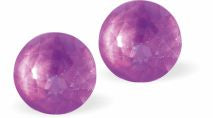 E6754 - Austrian Crystal Chaton Studs - Electric Violet Ignite