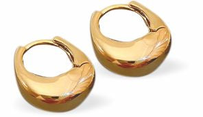 Chunky Golden Hoop Earrings
18mm in size

Colour: Golden Coloured
Rhodium Plated
Delivered in a soft, black, velveteen pouch