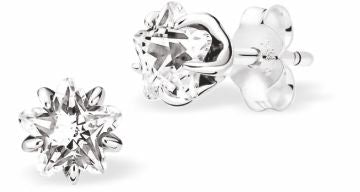 Silver Coloured with Crystal Star Stud Earrings
7mm in size

Colour: Silver Coloured
Rhodium Plated
Delivered in a soft, black, velveteen pouch