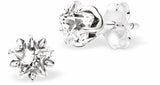 Silver Coloured with Crystal Star Stud Earrings
7mm in size

Colour: Silver Coloured
Rhodium Plated
Delivered in a soft, black, velveteen pouch