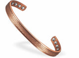 Magnetic Copper Bracelet with 8 magnets with delicate Geometric Design