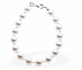 Austrian Crystal String of Pearls and Crystal Mix Bracelet Colour: White and crystal mix Size: 42cm from clasp to clasp. See matching necklace (CP180) and drop earrings (CP182) Delivered in a soft, black, velveteen pouch