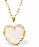 Golden Shadow Heart Necklace
