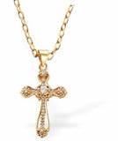 Golden Coloured Cross Necklace