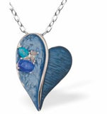 Designer Devoted Heart Necklace with Crystal Embellishment
Hypoallergenic: Nickel, Lead and Cadmium Free
27mm in size, 18" Chain
Colour:&nbsp;Blue
Delivered in a soft, black, velveteen pouch