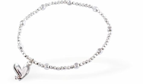 Dainty Heart Necklace, Silver Coloured Heart Charm&nbsp;
Hypoallergenic: Nickel, Lead and Cadmium Free

Colour: Silver Coloured
Chain: Rhodium Plated
Delivered in a soft, black, velveteen pouch