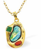 Paua Shell Chunky Necklace
20mm, Rhodium Plated

18" Chain, Golden Chain and Frame
Hypoallergenic: Nickel, Lead and Cadmium free
Delivered in a soft, black, velveteen pouch