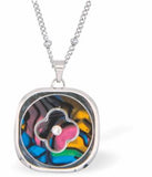 Special PVD Square Necklace with Central Clover
Silver coloured chain with Paua Shell inset
Hypoallergenic; Free from cadmium, lead and nickel
20mm in size
Colour: Silver coloured and Crystal
Delivered in a soft, black, velveteen pouch