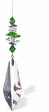 Austrian Crystal Suncatcher, Multi-faceted Crystals with Long Pointed Crystal Drop