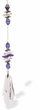 Austrian Crystal Suncatcher, Multi-faceted Crystals with Pointed Crystal Drop