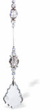 Austrian Crystal Suncatcher Multi-Faceted Large, Clear Baroque Drop with Multiple Crystals.