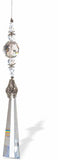 Austrian Crystal Suncatcher, Multi-faceted Crystals with Long Pendulum Crystal Drop