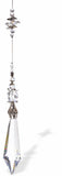 Austrian Crystal Suncatcher, Multi-faceted Crystals  with Long Prism Crystal Drop