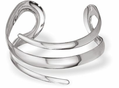 Elegant Bangle Silver Coloured