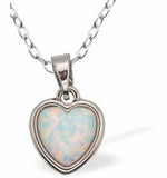 Glowing Opalite Heart necklace