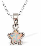 Glowing Opalite Star necklace