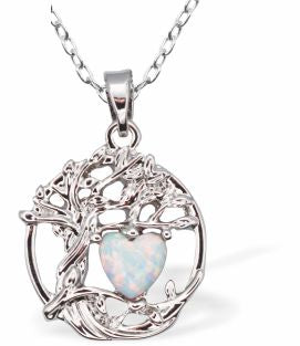 Glowing Opalite Tree of Life with Heart Necklace
16mm, 18" chain
Rhodium Plated
Hypoallergenic: Nickel, Lead and Cadmium free
Delivered in a soft, black, velveteen pouch