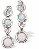 Glowing Opalite Doubledrop Drop Earrings