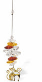 Suncatcher, Multi -faceted  Austrian Crystal with Golden Aristocats Drop Feature