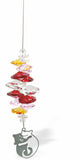 Suncatcher, Multi -faceted  Austrian Crystal with Snuggling Kitty Cats Feature