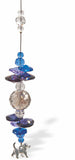 Suncatcher, Multi -faceted  Austrian Crystal with Dog Drop and Large Sphere Link