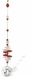 Suncatcher, Multi -faceted  Austrian Crystal with Bouquet of Flowers