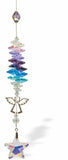 Suncatcher, Multi -faceted  Austrian Crystal with Angel Link and Star Drop