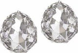 Austrian Crystal Majestic Fancy Stone Stud Earrings Colour: Crisp Clear Crystal Triangular design Sterling Silver Earwires 8x7mm and 10x9mmin size Delivered in a soft, black, velveteen pouch