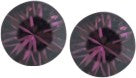 Austrian Crystal Diamond-shape Stud Earrings in Dark Amethyst Purple.  Available in four sizes.