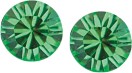 Austrian Crystal Diamond-shape Stud Earrings in Peridot Green, Available in 2 sizes with Sterling Silver Earwires