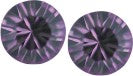 Austrian Crystal Diamond-shape Stud Earrings in Tanzanite Purple, Available in 3 sizes with sterling silver earwires.