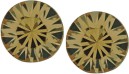 Austrian Crystal Diamond-shape Stud Earrings in Topaz Gold, 6mm in size with Sterling Silver Earwires