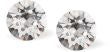 Austrian Crystal Diamond-shape Stud Earrings by Byzantium in Soft Powder Grey, 6mm in size with Sterling Silver Earwires