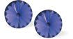 Austrian Crystal Round Eclipse Stud Earrings in Tanzanite Purple with Sterling Silver Earwires