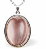 Classic Cabochon Necklace in Golden Shadow with Two Stainless Steel Chains in 18