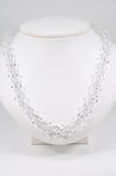 Austrian Crystal Necklace in Clear Crystal, Multi Faceted