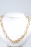 Austrian Crystal  Necklace in Golden Shadow, 18" in length with 3" extension