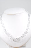 Austrian Crystal Necklace in Clear Crystal With Graduated Crystal