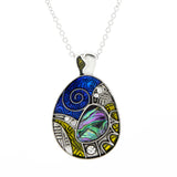 Paua Shell Aztec Necklace
