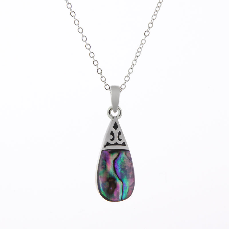 Paua Shell Classic Drop Necklace