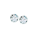 Austrian Crystal Diamond-shape Stud Earrings in Clear Crystal.  Available in a choice of Five Sizes.