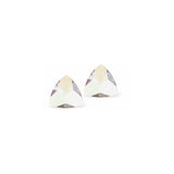 Austrian Crystal Kaleidoscope Triangular Stud Earrings in Aurora Borealis, Sterling Silver Earwires