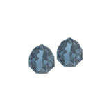 Austrian Crystal Majestic Fancy Stone Stud Earrings in Montana Blue with Sterling Silver Earwires