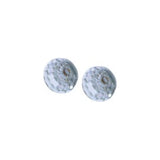 Austrian Crystal Round Raindrop Stud Earrings in Two Sizes, Clear Crystal, Sterling Silver Earwires