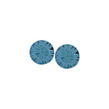 Austrian Crystal Diamond-shape Stud Earrings in Light Sapphire Blue in 4 sizes with Sterling Silver Earwires