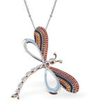 Designer Flying Dragonfly Necklace